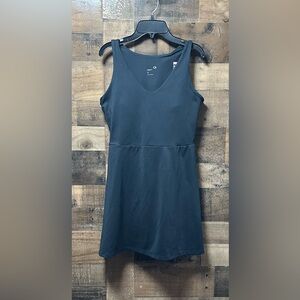 NEW Gap Fit Women’s Black V-Neck Fully Lined Active Tank Dress Size Small S